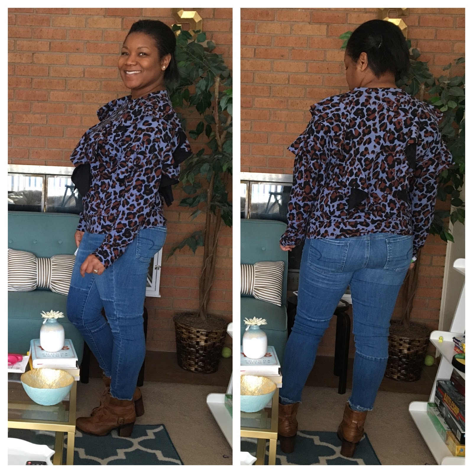 Burda-6427 Burda Ladies Easy Sewing Pattern 6427 Tops with Waist Ties
