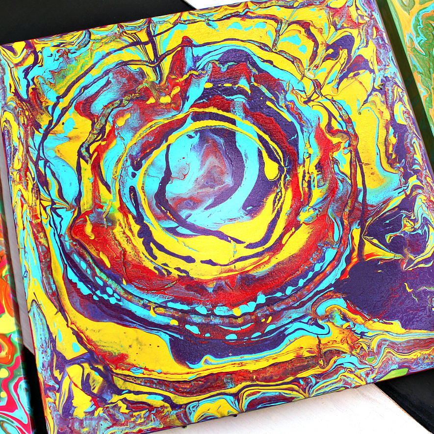Mark Montano Turntable Spin Art with Pouring Medium