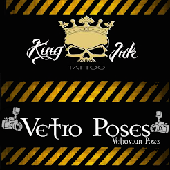 Vetro poses & King ink tattoo