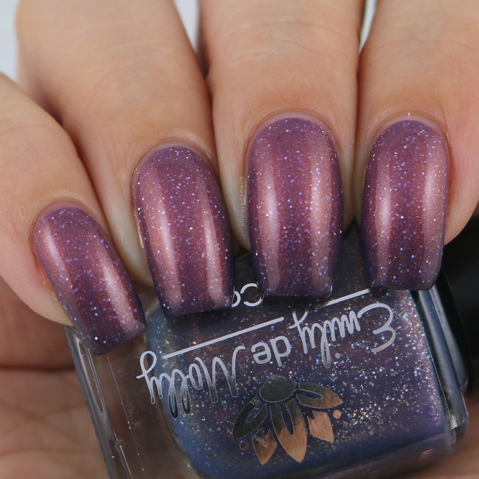 Emily de Molly Distance To The Sun swatched by Olivia Jade Nails