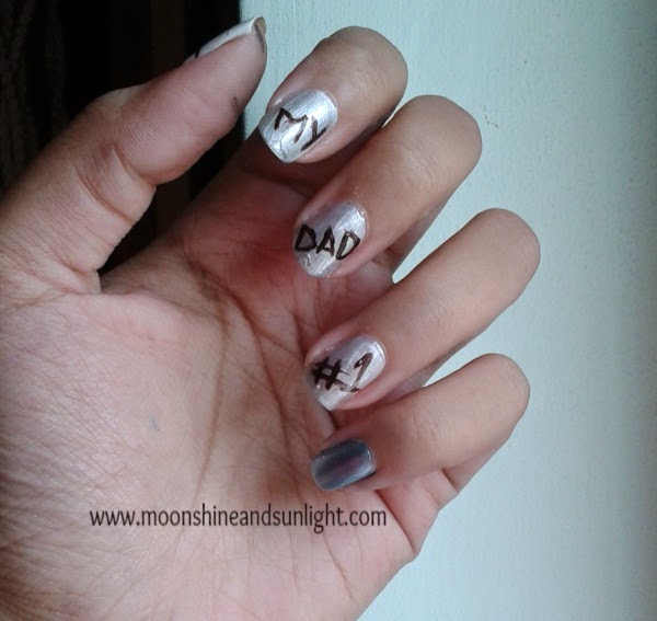 Father's Day nail art ,India