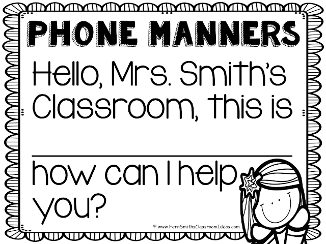 Fern Smith's Classroom Ideas Tuesday Teacher Tips: Phone Call Interruptions Fern Smith's Classroom Ideas Tuesday Teacher Tips: Phone Call Interruptions