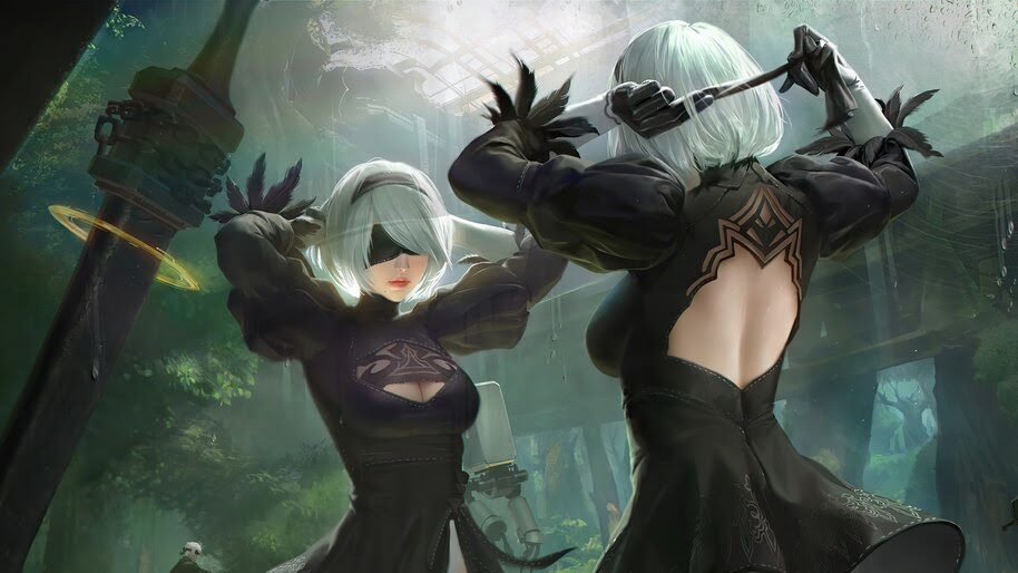 YoRHa 2B, Nier Automata, 4K, 6.612 Wallpaper