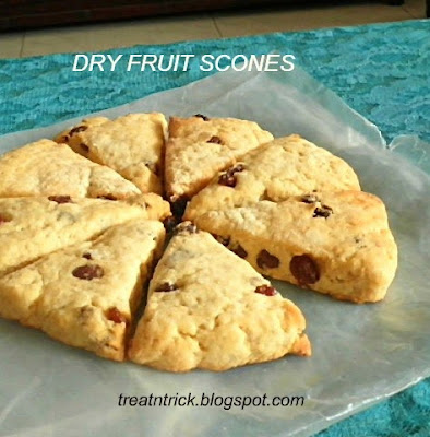 Dry Fruit Scones Recipe @ treatntrick.blogspot.com