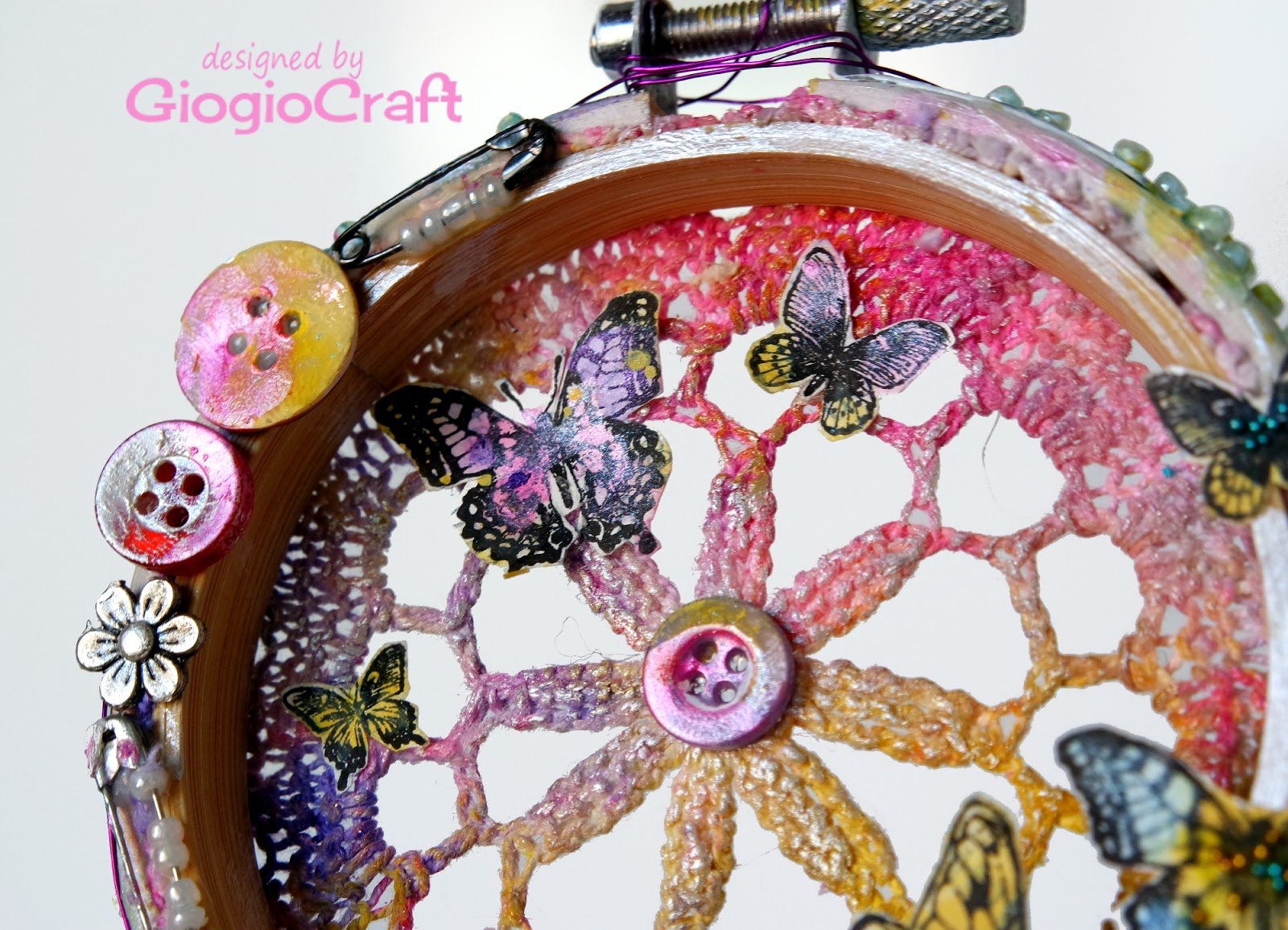 IndigoBlu Blog Video Tutorial A Romantic Mini Embroidery Hoop