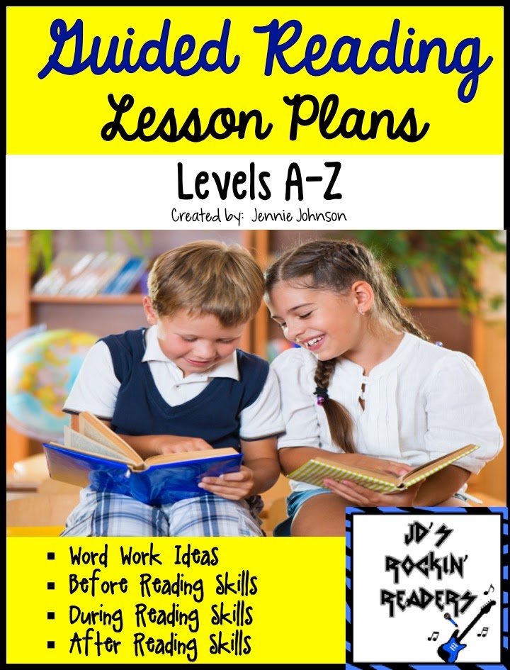 NEW! Guided Reading Lesson Plans Levels (OZ) JD's