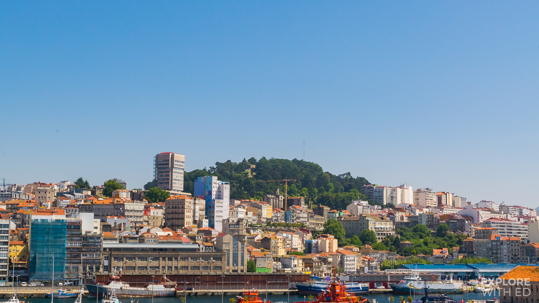 View of Vigo from cruise ship
