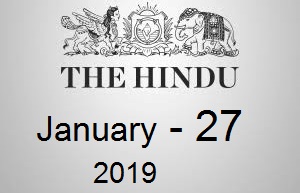 The Hindu Newspaper Today 27 January 2019 Download PDF