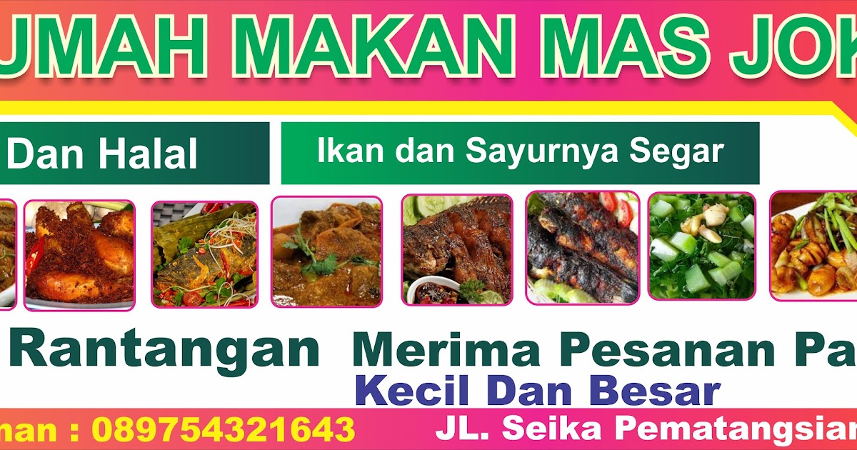 Model Spanduk Warung Makan desain banner kekinian