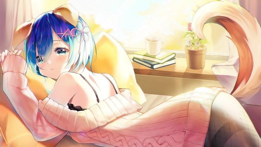 Rem, Anime, Girls, Re:Zero, 4K, #4.2727