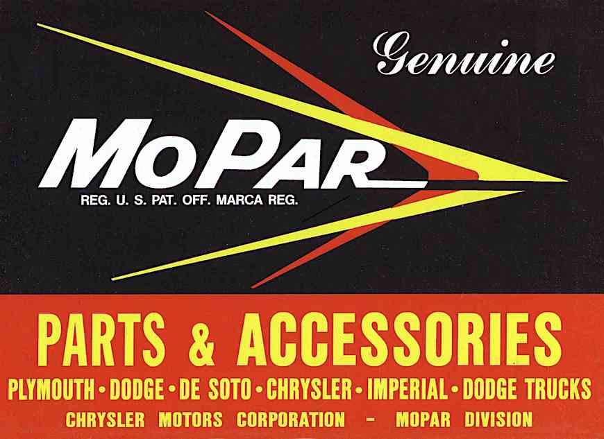 MoPar logo a MoPar car parts & accessories logo in color, jet age
