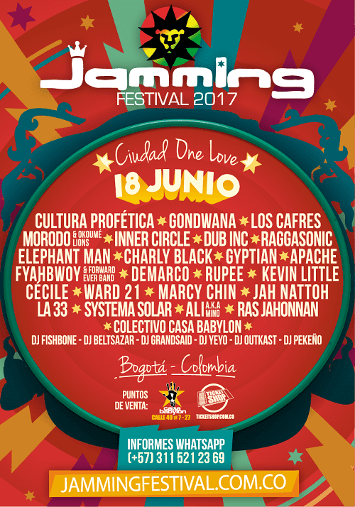 Especial JAMMING FESTIVAL 6 Bogotá 2017 Zona Bogota DC Diversión y Cultura