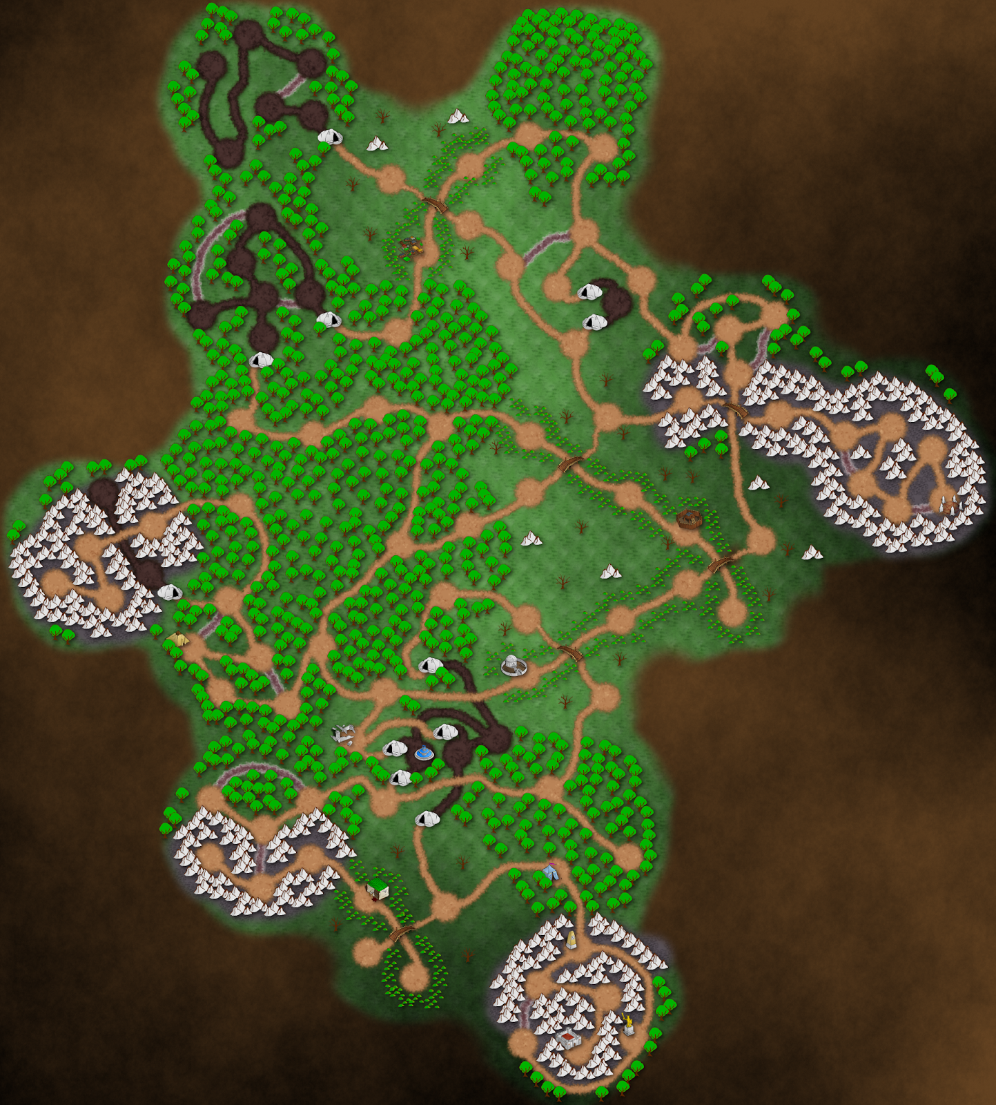 Dark Fate RPG Blog A pointcrawl map using Magic Realm