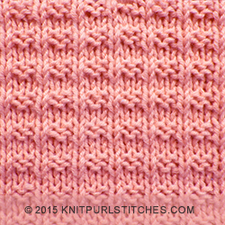 Easy to follow and suitable for beginners. The Ridge Rib stitch is a combination of knit, purl stitches | knitpurlstitches.com