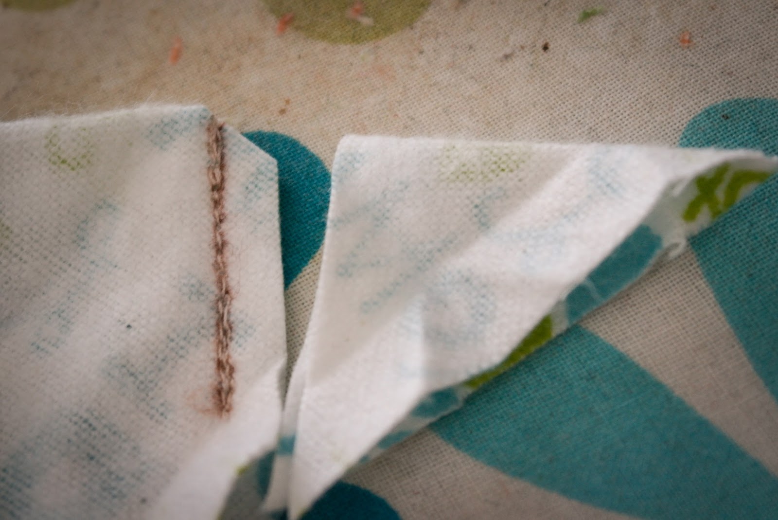 The Berry Bunch Receiving Blanket Mitered Corners Tutorial