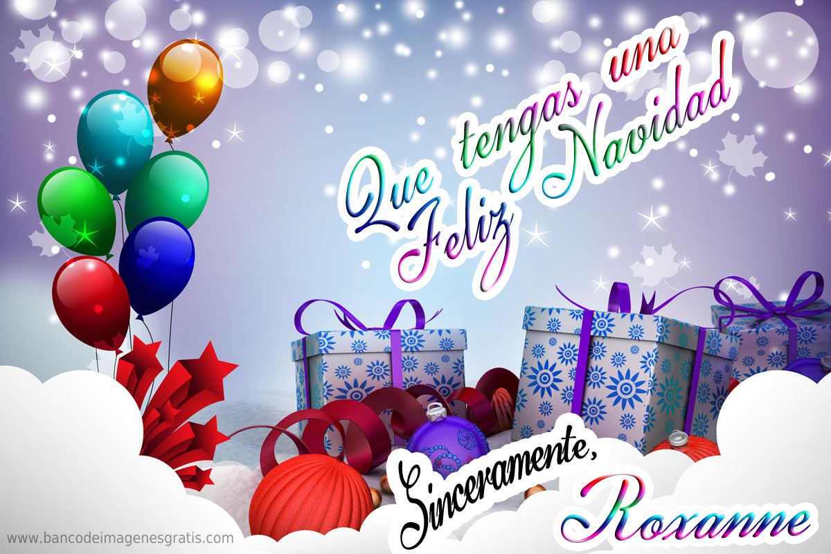 Banco de Imágenes Gratis: 25 mensajes de Navidad con nombres de personas