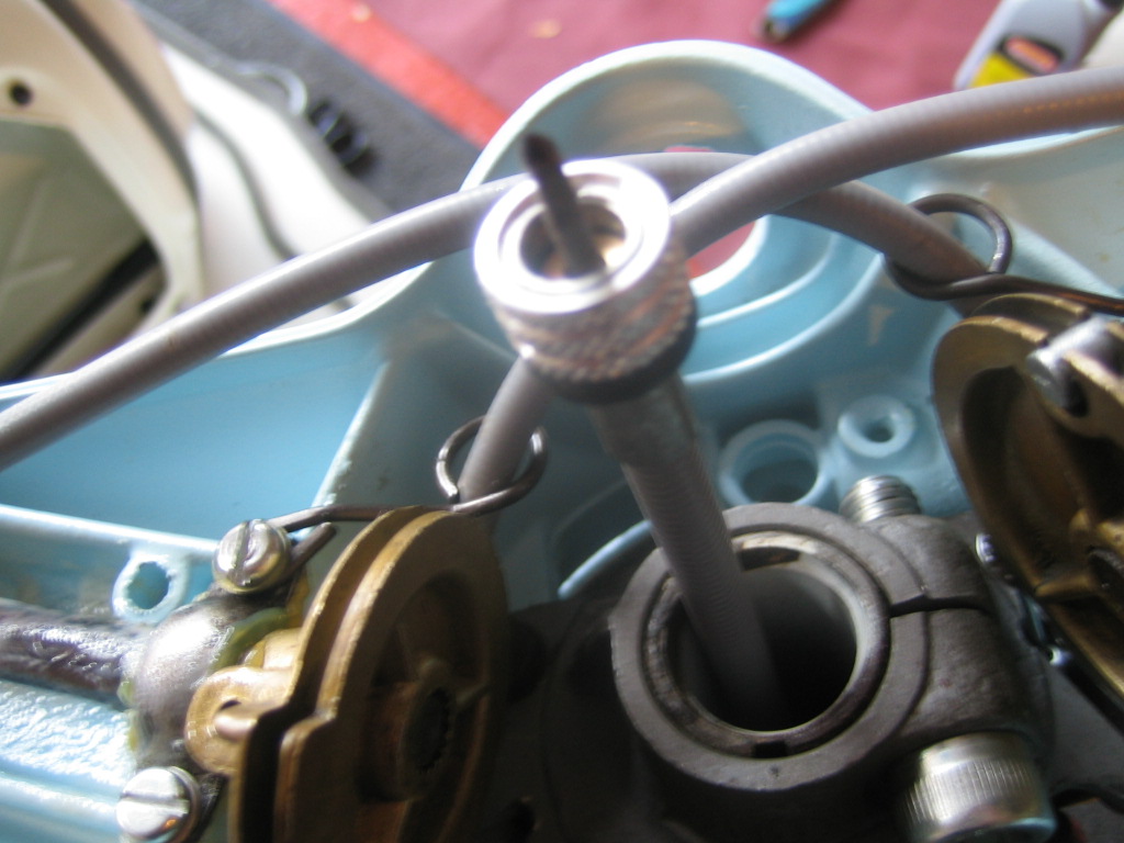 Lambretta Restoration Installing Speedo Cable