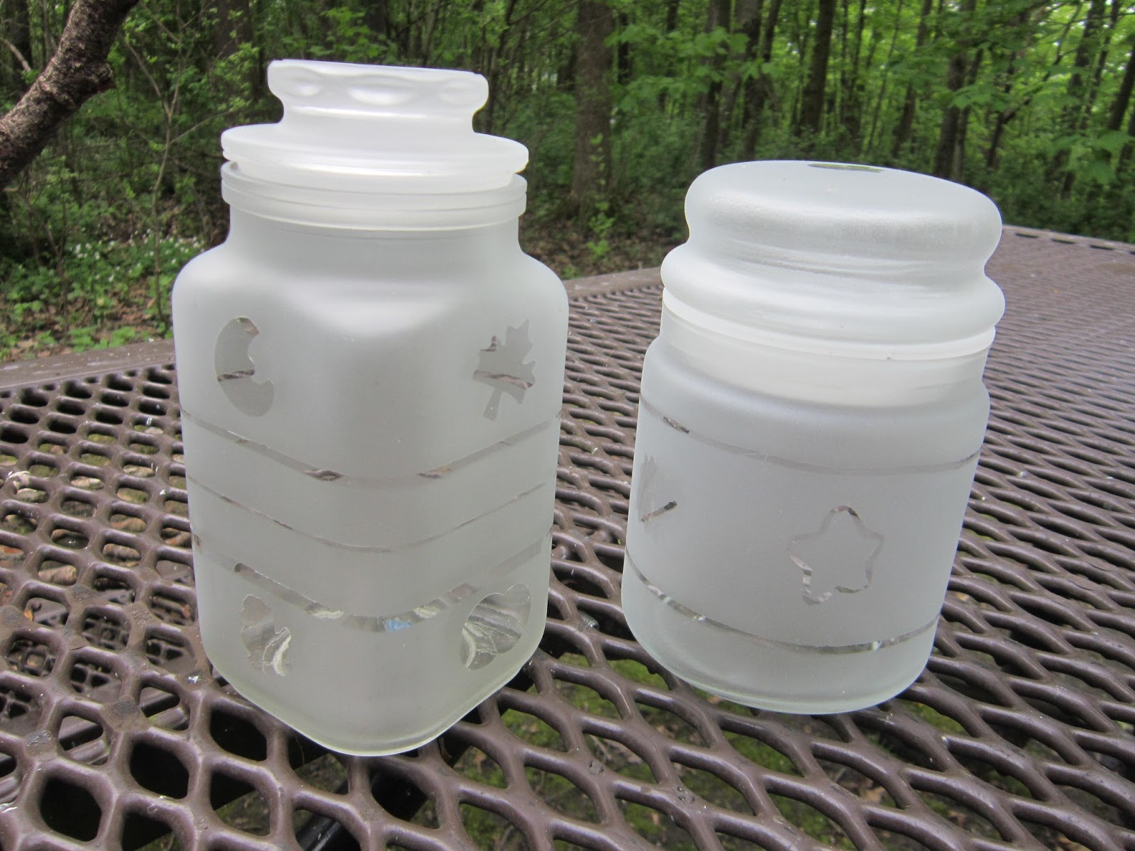 LoveNLoot Easy Frosted Glass Containers