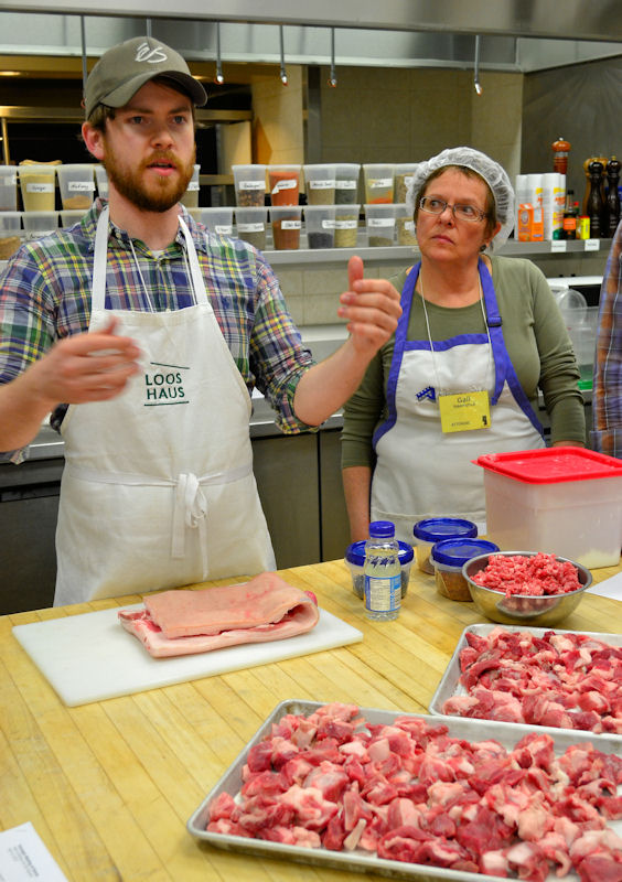 Simple Pleasures Eat Alberta 2012 Session 3, Sausage Making