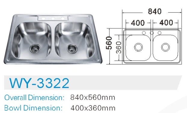 Stainless Steel Kitchen Sink Manufacturer Double Bowl Undermount Kitchen Stainless Steel Sink