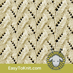 #LaceKnitting Faux Braid stitch. EASY TO KNIT. FREE Knitting Pattern! It knits up really fun and easy. #easytoknit #knitting
