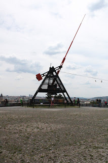 il metronomo gigante parco Letnà Praga
