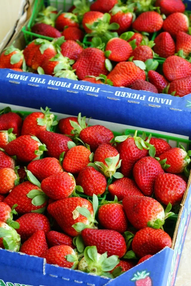 Fresh strawberries to make a quick and easy Strawberry Refrigerator Jam
