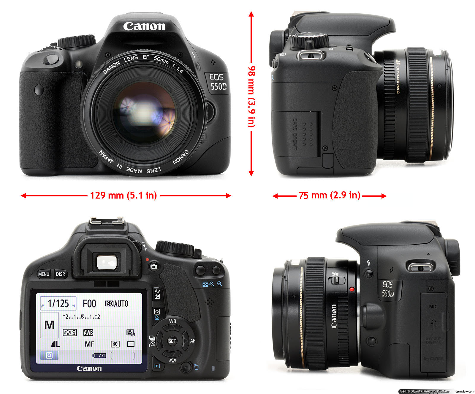Informasi Kamera Digital: Canon EOS 550D (Rebel T2i / Kiss X4 Digital)