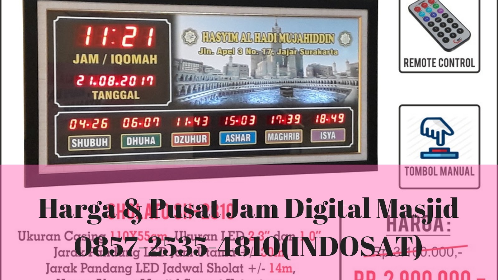0857 2535 4810 Wa Tlp Pusat Jual Dan Beli Jam Masjid Digital