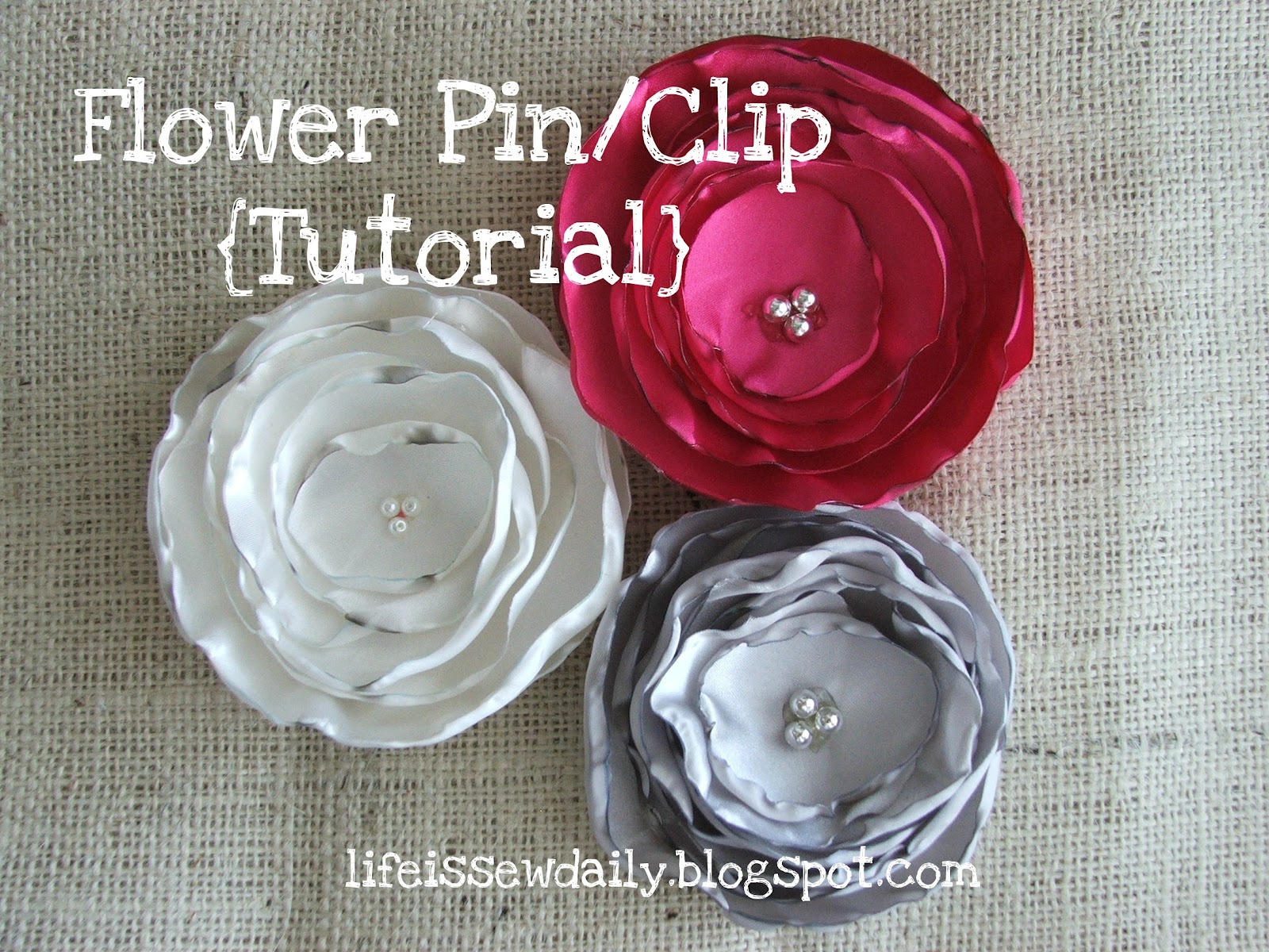 Life is {Sew} Daily Easy Silk Flower Belt {Tutorial}