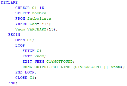 PL/SQL: Atributos del Cursor