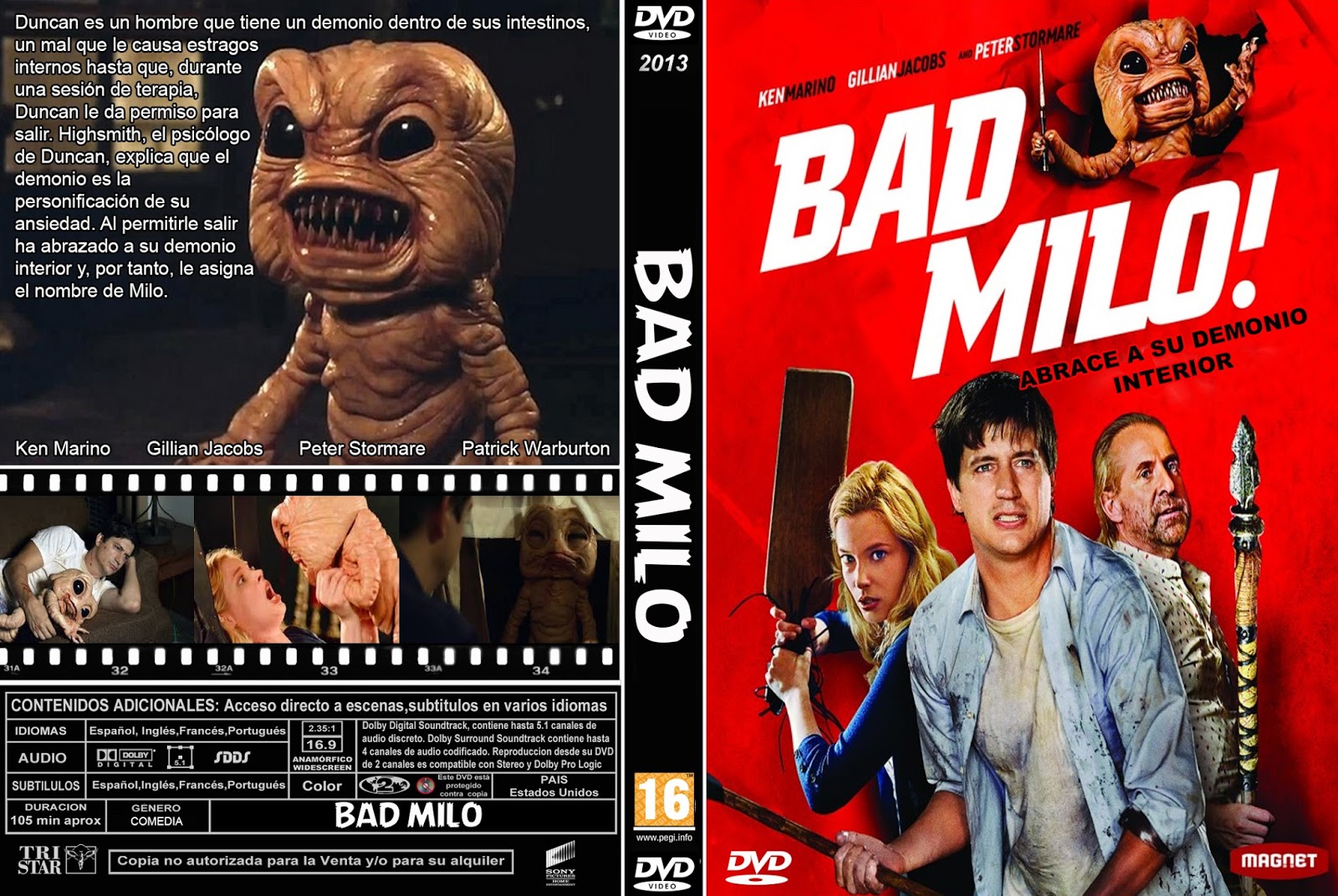 PB DVD Cover / Caratula FREE BAD MILO DVD COVER 2012 PB DVD Cover / Caratula FREE BAD MILO DVD COVER 2012