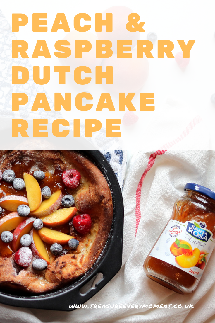 RECIPE: Peach and Raspberry Dutch Pancake