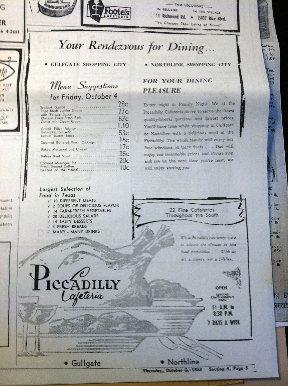 South Belt Houston Digital History Archive South Belt Spot Piccadilly