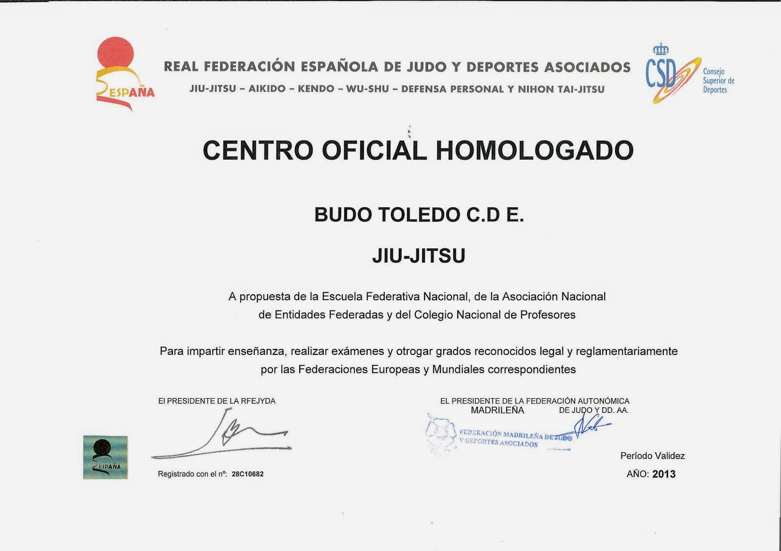 CENTRO OFICIAL HOMOLOGADO