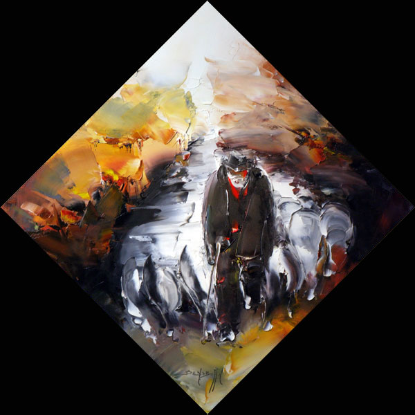 Daniel Densborn 1946 | French Abstract Knife painter Daniel Densborn 1946 | French Abstract Knife painter