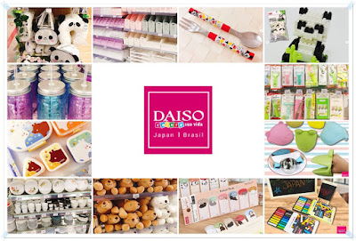 Daiso Japan Brasil - produtos anunciados no site, Instagram e Facebook.