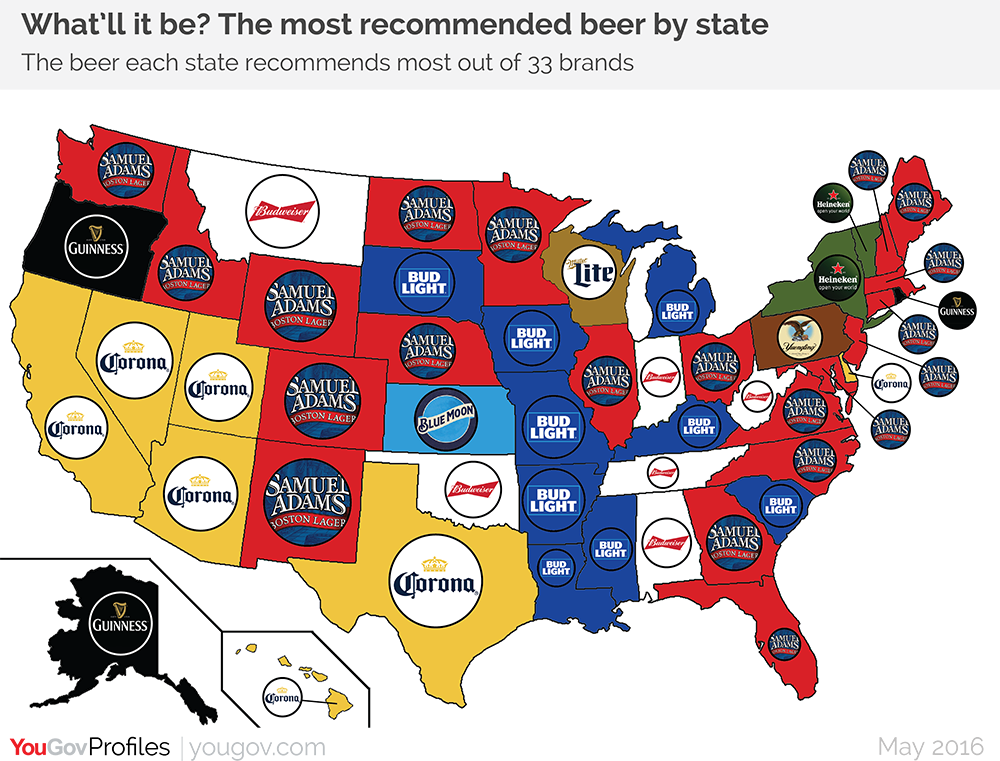 Jobsanger Most Recommended Beer In Each Of The 50 States