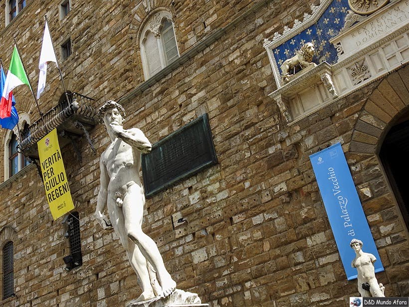 Estátua do Davi de Michelangelo - Diário de bordo: 2 dias em Florença Estátua do Davi de Michelangelo - Diário de bordo: 2 dias em Florença