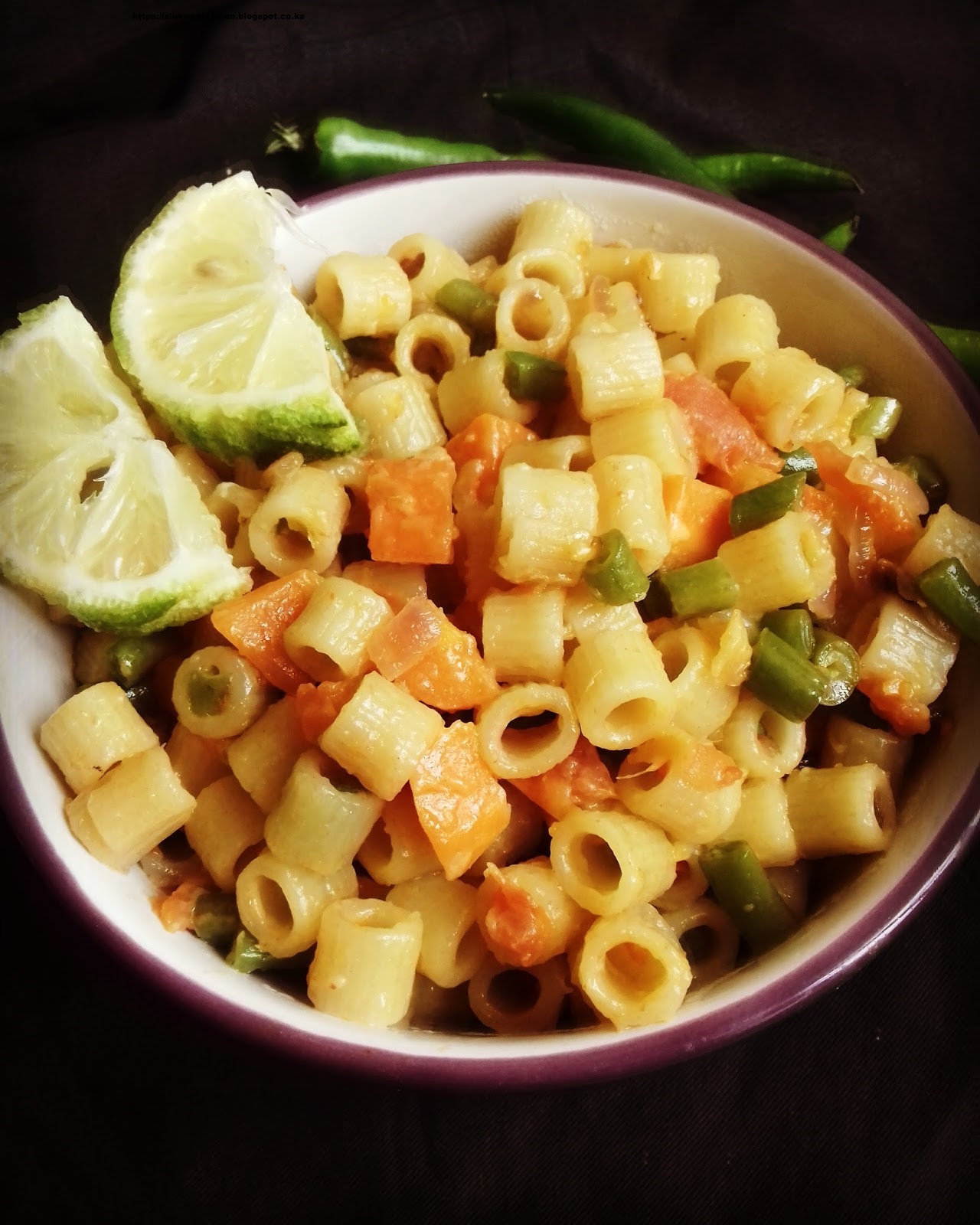CHEDDAR CHEESE VEGETABLE PASTA / Nairobi Kitchen