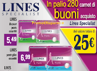 Prova & Vinci 280 buoni spesa Lines Specialist da 25 euro Logo Prova & Vinci 280 buoni spesa Lines Specialist da 25 euro