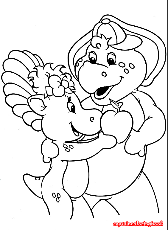 Coloring Book: Barney and Friends coloring book /Barney und Freunde ...