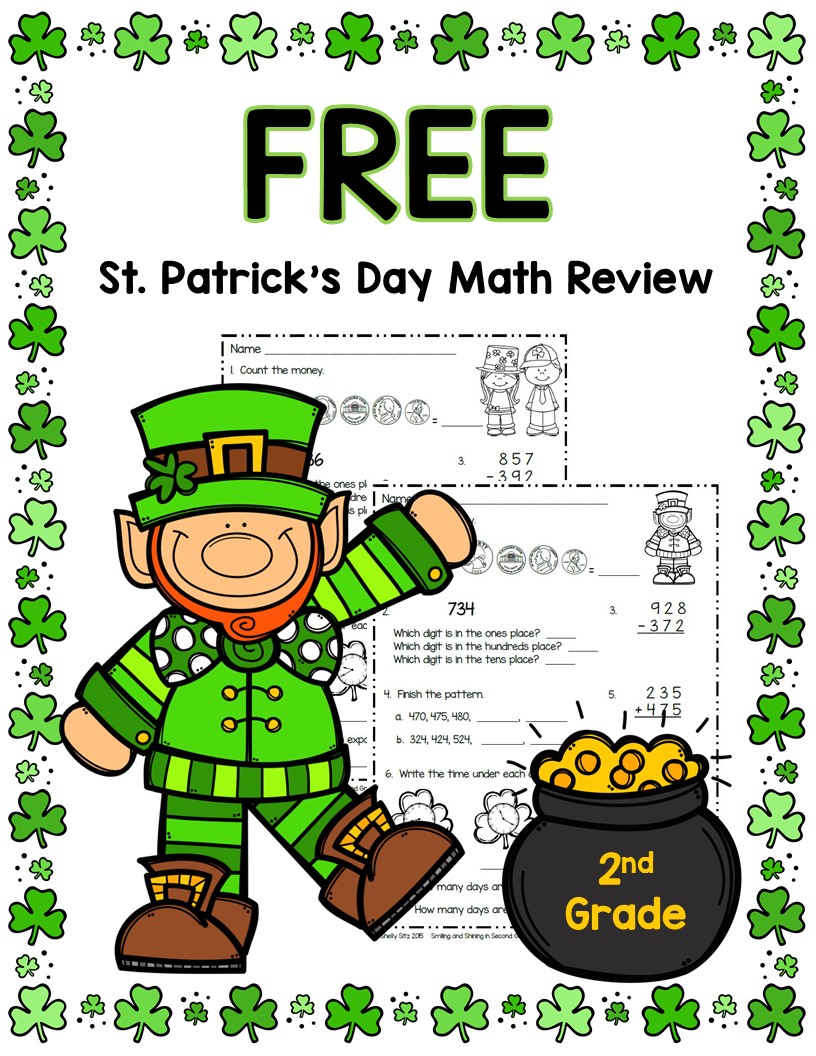 Smiling and Shining in Second Grade: St. Patrick's Day Math and More
