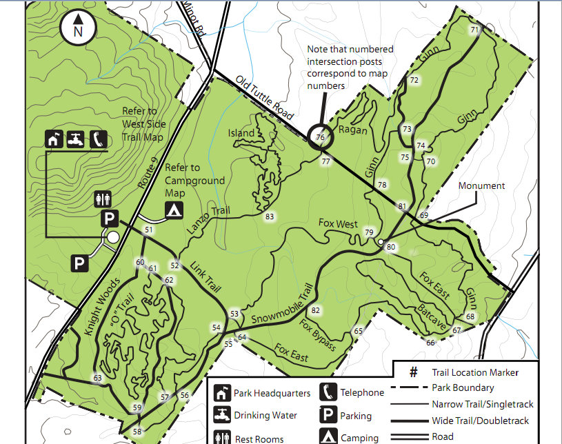 Nor'Easter Backcountry Bradbury Mountain State Forest Maine Attraction