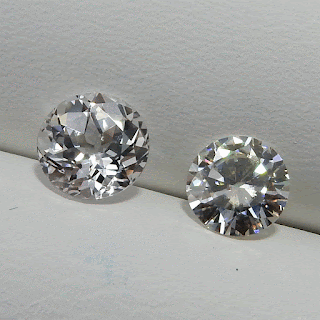 white sapphire moissanite comparison