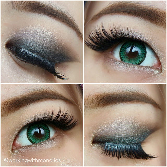 Fan style eyeshadow monolids workingwithmonolids