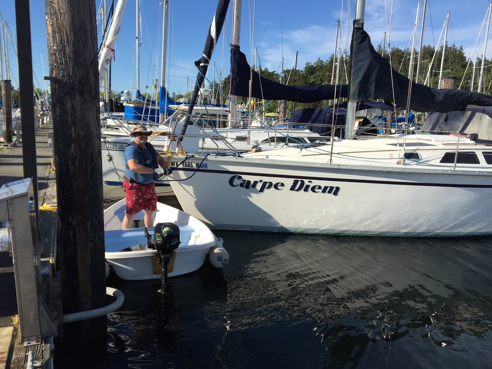 Seabiscuit Bob's new (to him) boat and Vancouver