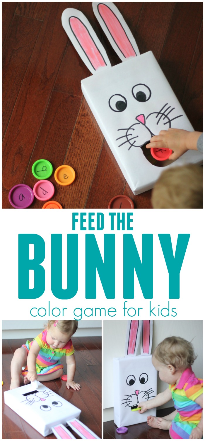 Toddler Approved!: Cereal Box Feed the Bunny Color Game for Kids Toddler Approved!: Cereal Box Feed the Bunny Color Game for Kids