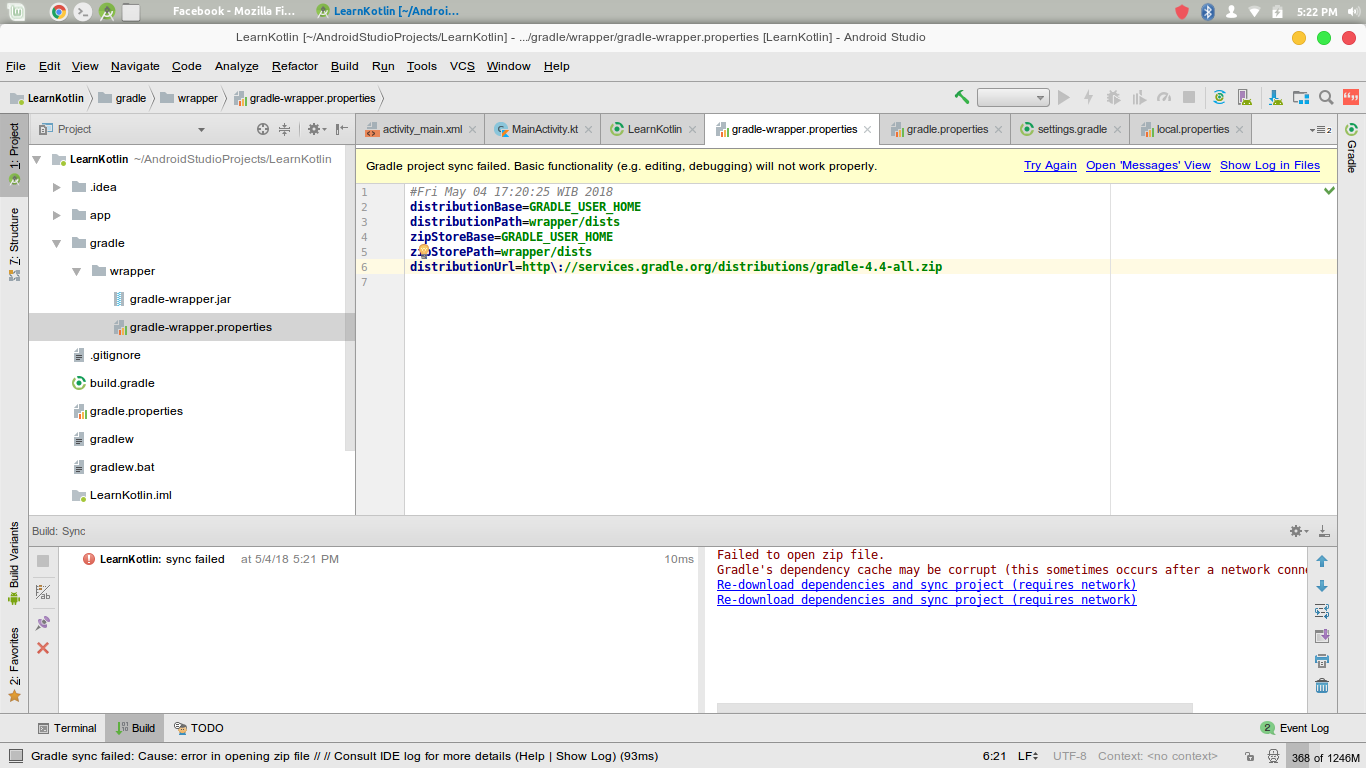 Gradle error. Gradle error
