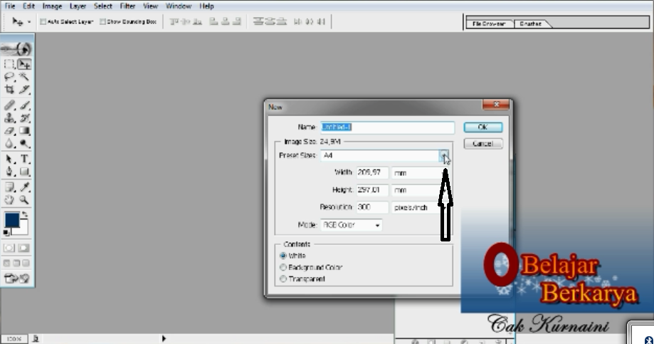 cara cetak foto ukuran 4x6 dengan photoshop